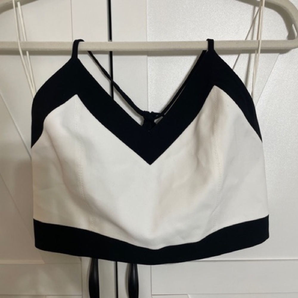 Alice + Olivia Black and White Women's Top